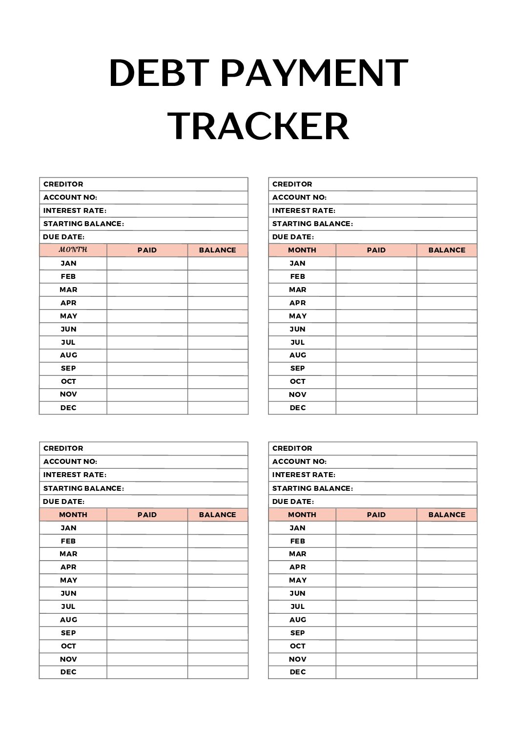 Debt Tracker