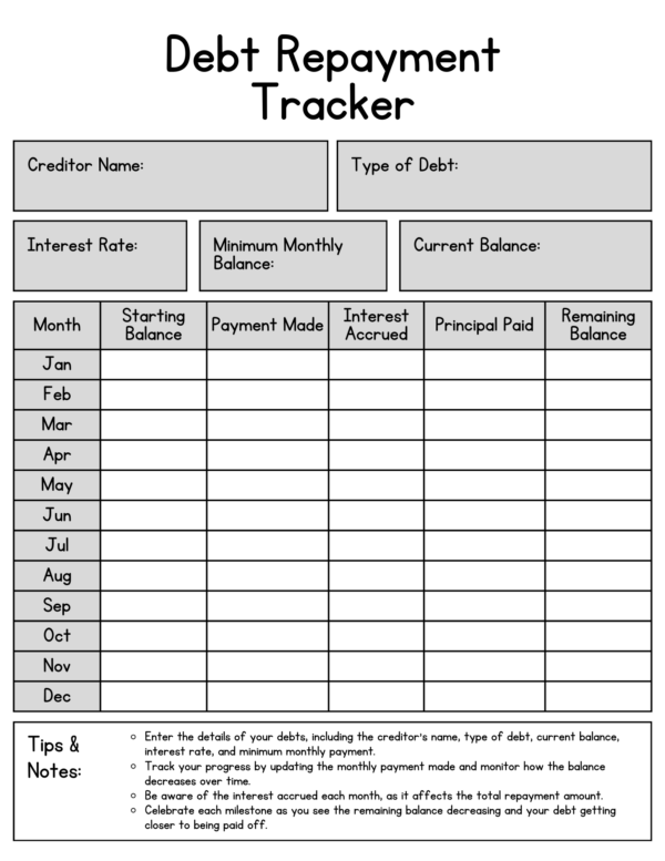 Debt Tracker