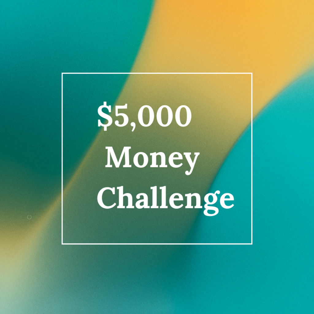 $5000 money challenge