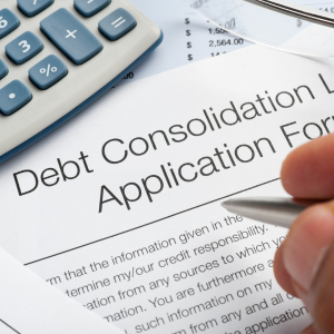 Debt consolidation application and calculator
